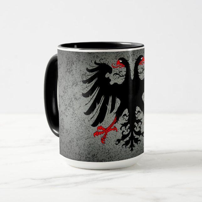 Deutschland für immer/Deutsches Großreich-Doppelad Tasse (Vorderseite Links)