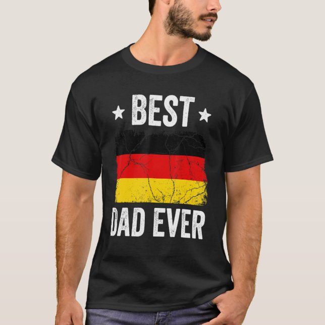 Deutschland für Männer Deutscher bester Vater je T-Shirt (Vorderseite)