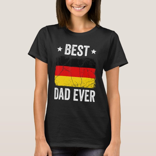 Deutschland für Männer Deutscher bester Vater je T-Shirt (Vorderseite)