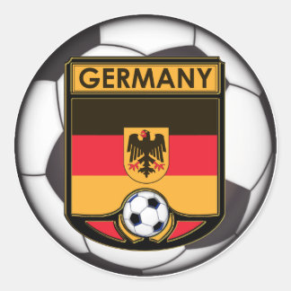 Deutschland Fußball-Aufkleber Runder Aufkleber