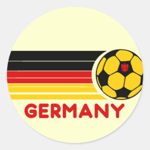 Deutschland-Fußball-Aufkleber Runder Aufkleber