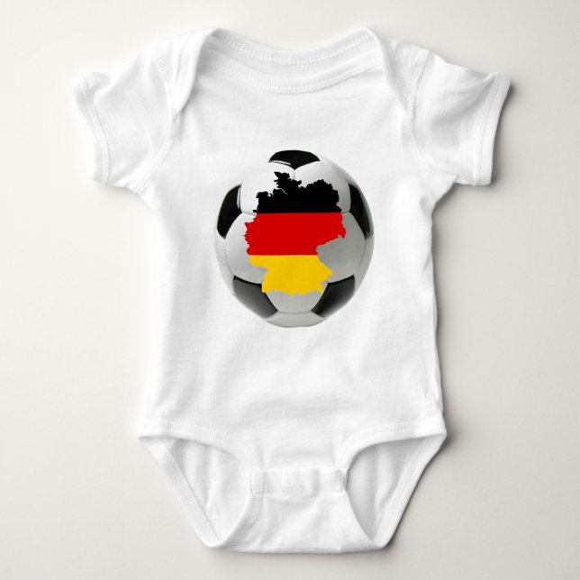 Deutschland-Fußball Baby Strampler (Vorderseite)