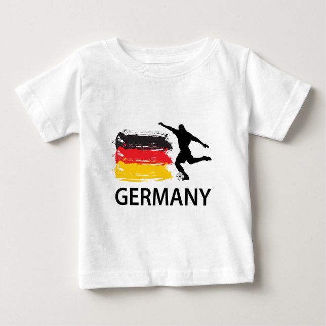 Deutschland-Fußball Baby T-shirt (Vorderseite)