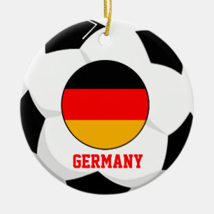 Deutschland-Fußball-Fan-Verzierung Keramikornament