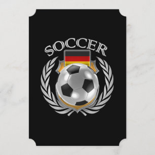 Deutschland Fußball-Fangerät 2016 Einladung