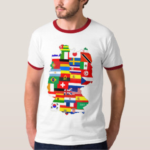 Deutschland-Fußball-Karte 2006 T-Shirt
