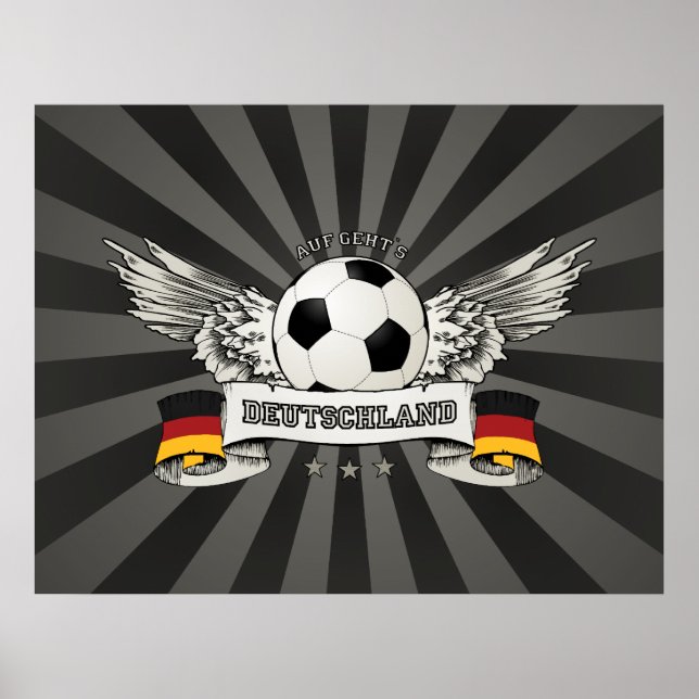 Deutschland Fußball-Nationalteam-Förderposter Poster (Vorne)