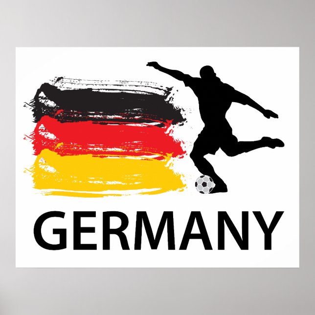 Deutschland Fußball Poster (Vorne)
