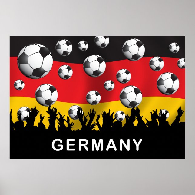 Deutschland Fußball Poster (Vorne)