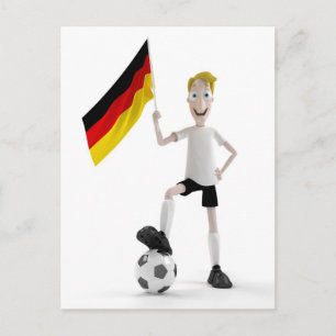 Deutschland Fußball Postkarte
