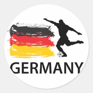 Deutschland Fußball Runder Aufkleber