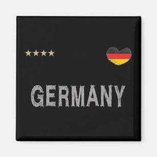 Deutschland Fußball Shirt Herz Magnet