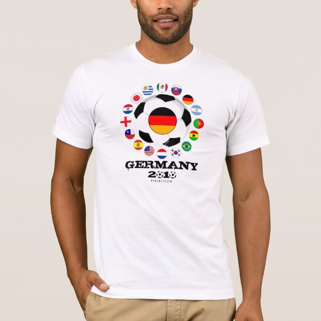 Deutschland-Fußball-T - T-Shirt (Vorderseite)