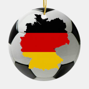 Deutschland-Fußballverzierung Keramik Ornament