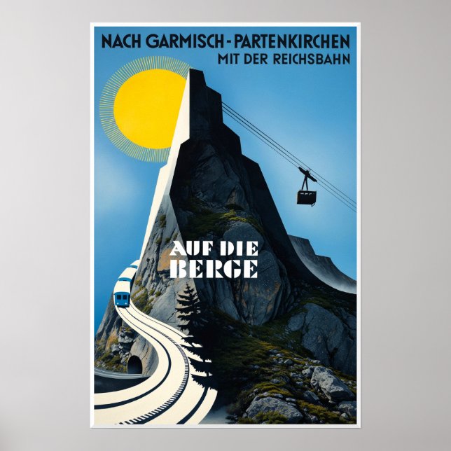 Deutschland, Garmisch Partenkirchen Plakat (Vorne)
