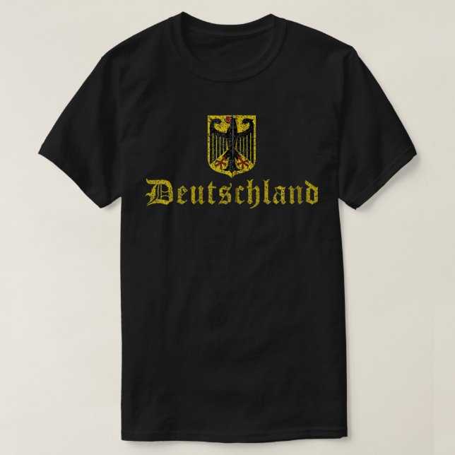 Deutschland German Flag Coat of Arms Germany Men W T-Shirt (Design vorne)
