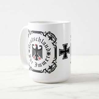 Deutschland/Germany Forever/schwarzer Adler/Eisern Kaffeetasse