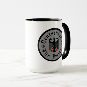 Deutschland/Germany Forever/schwarzer Adler/Eisern Tasse