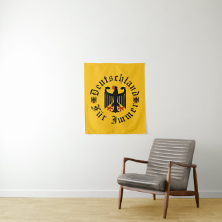 Deutschland/Germany Forever/schwarzer Adler nation Wandteppich