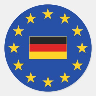 Deutschland - Gewerkschaft Runder Aufkleber