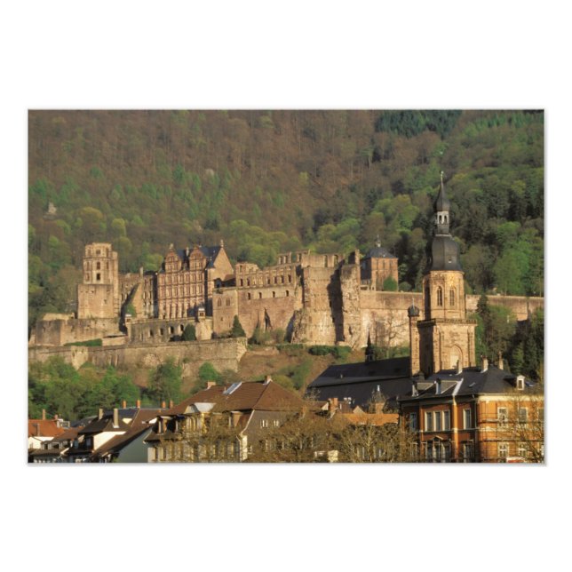Deutschland, Heidelberg. Schloss Fotodruck (Vorne)