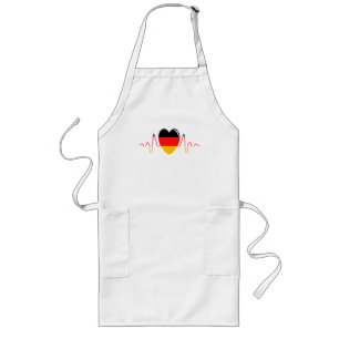 Deutschland Herz Lange Schürze