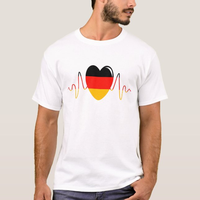 Deutschland Herz T-Shirt (Vorderseite)