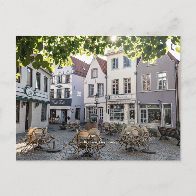 Deutschland, historisches Zentrum, Postkarte (Vorderseite)