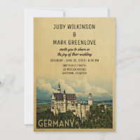 Deutschland Hochzeit Einladung Schloss Neuschwanst