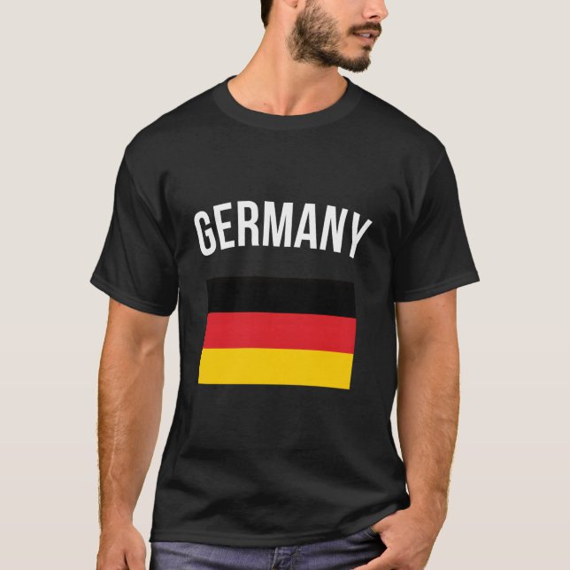 Deutschland Hoodie Deutschland Flag Hooded Sweater T-Shirt (Vorderseite)