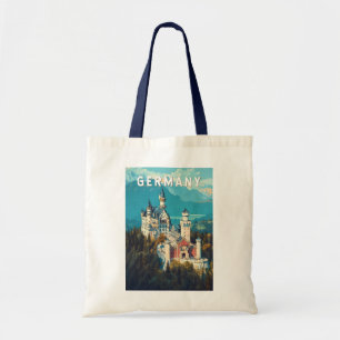 Deutschland Illustration Reise Kunst Vintage Tragetasche