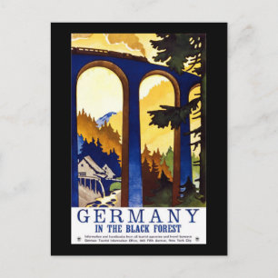Deutschland im Schwarzwald Postkarte