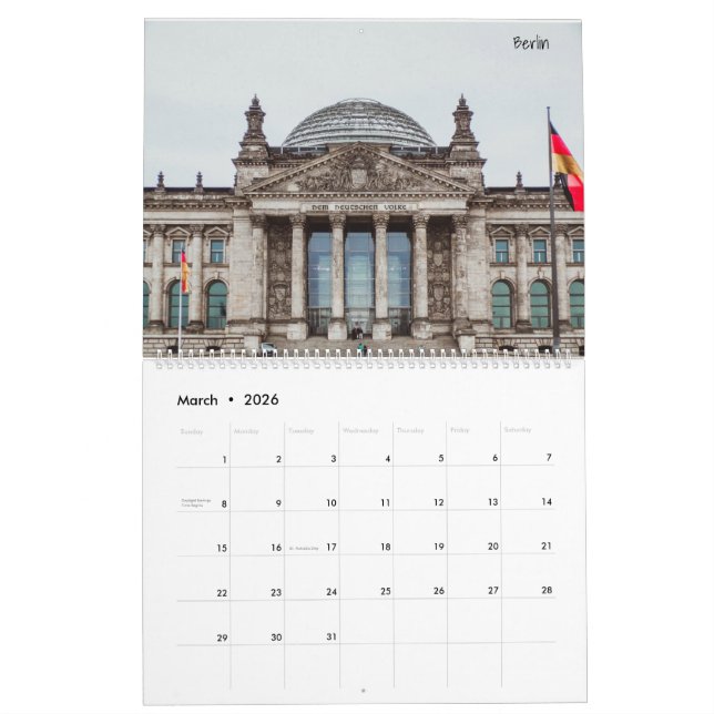 Deutschland in Bildern Zwei Seiten großer Kalender (Mär 2026)