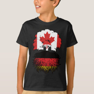 Deutschland Kanadisches Treuhandflagge T-Shirt