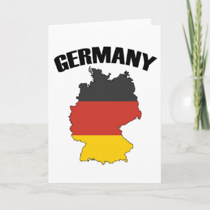 Deutschland Karte - Deutsche Flagge - Deutschland