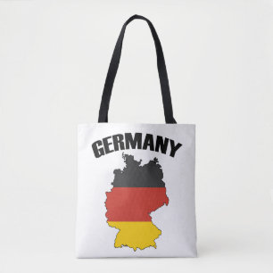 Deutschland Karte - Deutsche Flagge - Deutschland