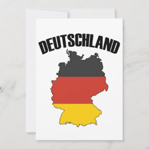 Deutschland Karte - Deutsche Flagge - Deutschland