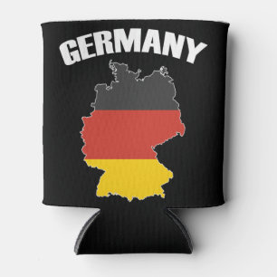 Deutschland Karte - Deutsche Flagge - Deutschland  Dosenkühler
