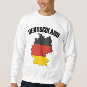 Deutschland Karte - Deutsche Flagge - Deutschland Sweatshirt