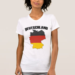Deutschland Karte - Deutsche Flagge - Deutschland  T-Shirt