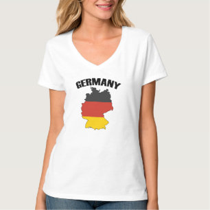 Deutschland Karte - Deutsche Flagge - Deutschland T-Shirt