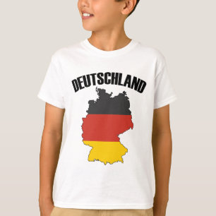 Deutschland Karte - Deutsche Flagge - Deutschland T-Shirt