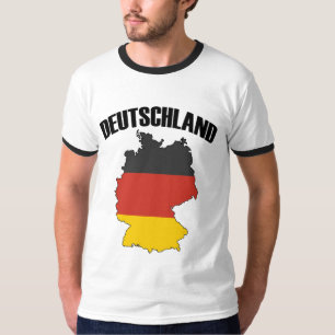 Deutschland Karte - Deutsche Flagge - Deutschland  T-Shirt