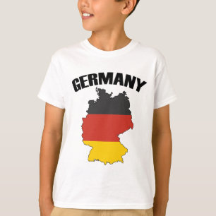 Deutschland Karte - Deutsche Flagge - Deutschland  T-Shirt