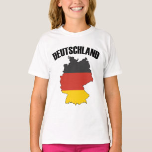 Deutschland Karte - Deutsche Flagge - Deutschland T-Shirt
