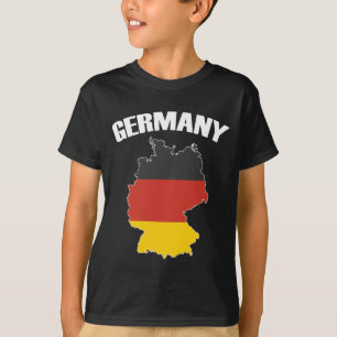Deutschland Karte - Deutsche Flagge - Deutschland  T-Shirt
