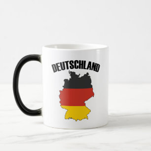 Deutschland Karte - Deutsche Flagge - Deutschland Verwandlungstasse