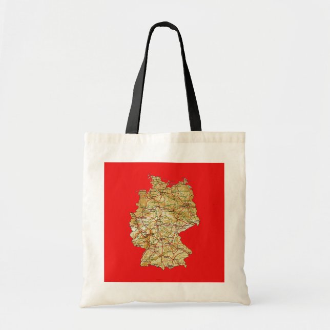 Deutschland-Karten-Tasche Tragetasche (Vorne)