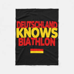 Deutschland kennt Biathlon - Deutschland Biathlon Fleecedecke