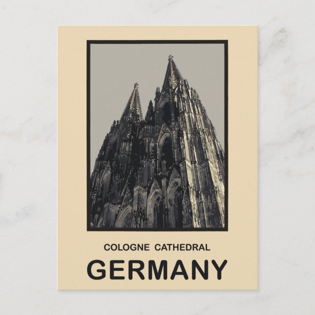 Deutschland Kölner Dom Postkarte (Vorderseite)